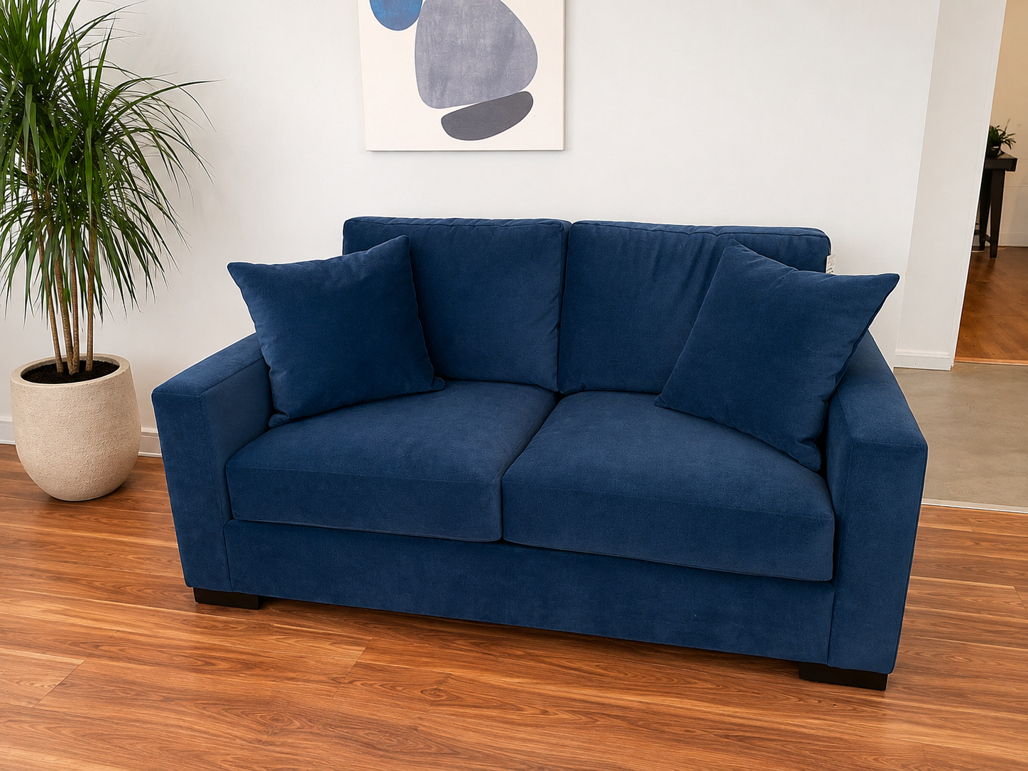 Luke condo sofa with down wrap seats 74"
