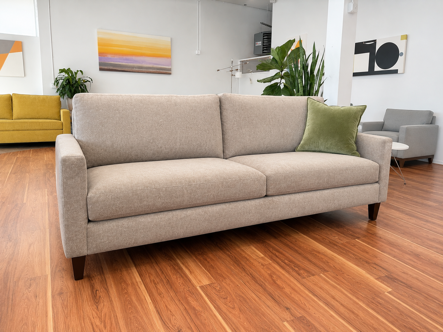 Christopher sofa 88" X 36" in Carmel fabric