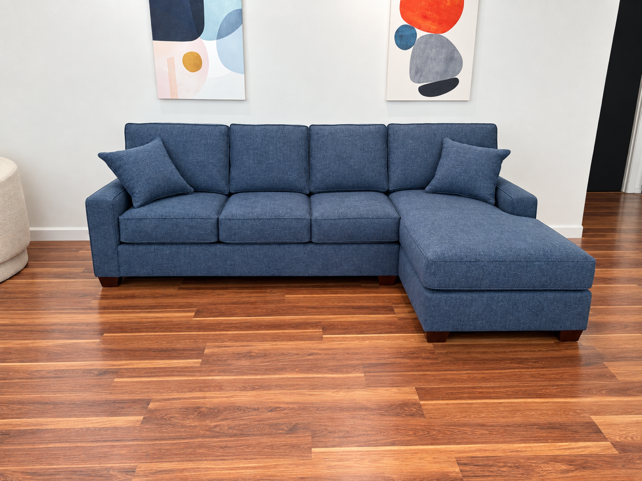 Vernon sectional 109" X 65" in Navy SALE